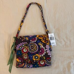 NEW NWT Vera Bradley Baird Hipster Crossbody Bag "Colorful Bouquet" pattern